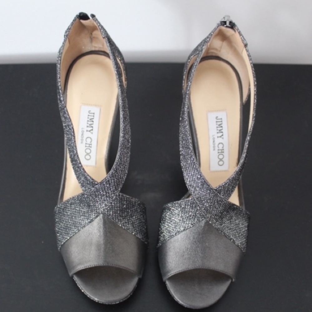 Never worn Jimmy Choo Lame glitter 142vital size 38